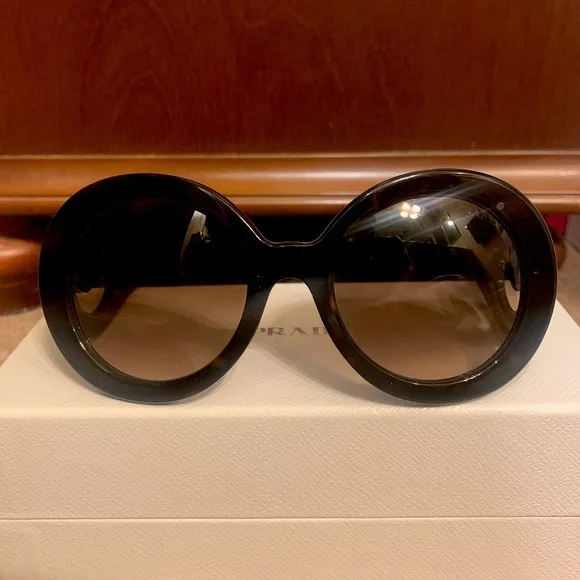 Prada | Accessories | Prada Baroque Round Acetate Sunglasses  display picture 1